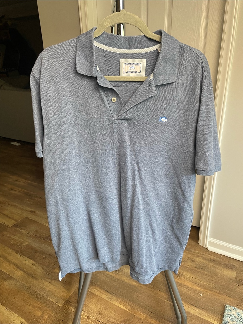 Southern Tide Men’s Polo - Heather Blue